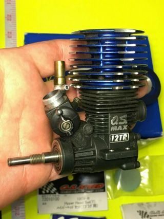 Vintage 1995 Rc Nitro O.  S.  Max Rc Engine 12tr (p) T With Hyperhead (12cv - R)