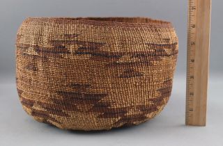 Authentic Antique Northern California Native American Hupa - Yurok Indian Basket