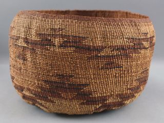 Authentic Antique Northern California Native American Hupa - Yurok Indian Basket 2