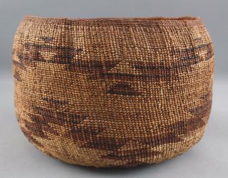 Authentic Antique Northern California Native American Hupa - Yurok Indian Basket 4