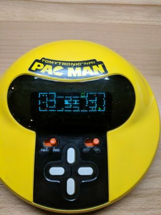Vintage 1981 Tomytronic Pacman Classic Tabletop Handheld Video Game