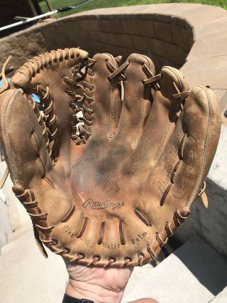 Vintage Baseball Glove Heart Of The Hide Rawlings Brooks Robinson Tt10