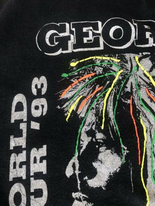 Vintage 1993 George Clinton P.  Funk All Stars World Tour T - Shirt Parliament 4