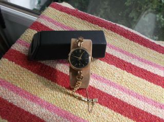 Vintage Smiths Deluxe Ladies Watch With 9 Ct.  Gold Bracelet,
