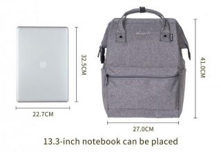 Himawari Polyester Backpack Unisex Vintage School Bag Fits 13 - inch laptop. 2