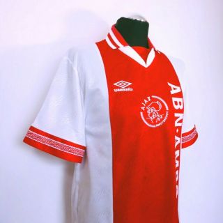 LITMANEN 10 Ajax Amsterdam Vintage Umbro Football Shirt 1994/95 (L) Finland 5