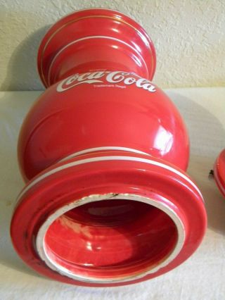 Rare Vtg.  1980 ' s Coca - Cola Ceramic Soda Fountain Advertising Dispenser Sign Logo 5