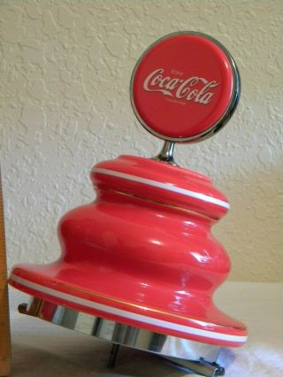 Rare Vtg.  1980 ' s Coca - Cola Ceramic Soda Fountain Advertising Dispenser Sign Logo 9