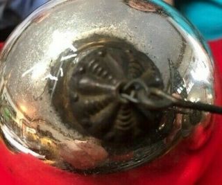 Antique Hanging String Of Four Silver Sphere Kugels Connected To Each Other Wow