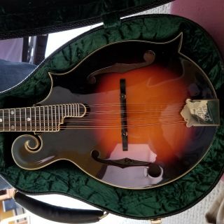 THE LOAR LM - 700 - VS VINTAGE SUNBURST F - STYLE MANDOLIN WITH HARD SHELL CASE 2