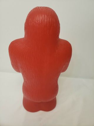 Rare Red Vintage AJ RENZI Blow Mold Gorilla King Kong 16 