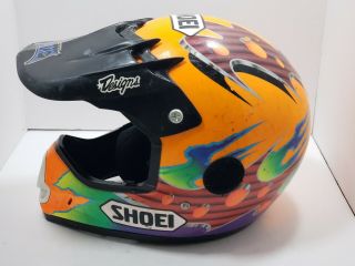 VINTAGE SHOEI MOTOCROSS HELMET TROY LEE 3