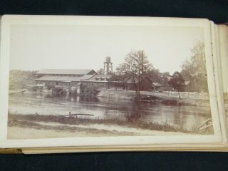 Antique 1890 ' s Albumen Photo Album St.  Joseph River Niles Michigan 3