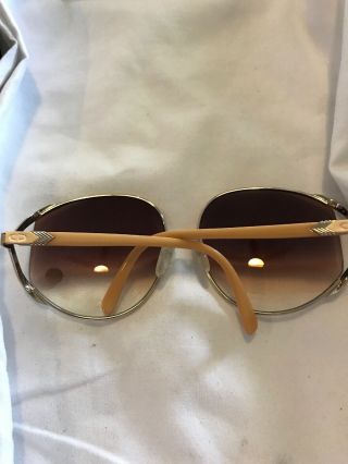 Vintage NOS Christian Dior Lunettes Sunglasses Beige Gold 2250 42 63 17 2