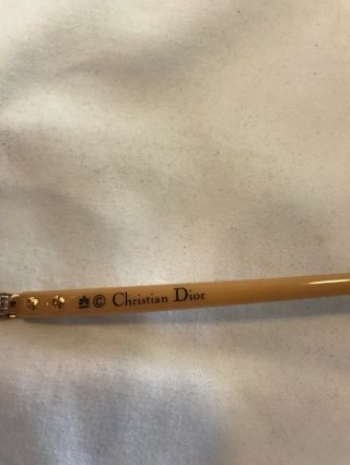 Vintage NOS Christian Dior Lunettes Sunglasses Beige Gold 2250 42 63 17 4