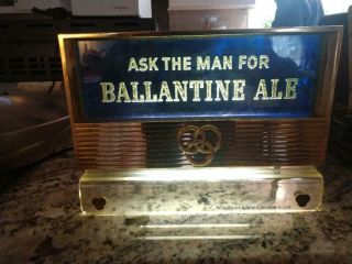 Vintage 1950s " Ask The Man For Ballintine Ale " Sign