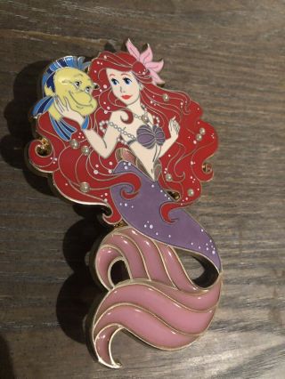 Ariel Designer Mermaid Fantasy Pin Le 25 Very Rare Pink Variant