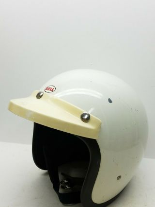 Vtg 1974 Bell R - T Rt Magnum Motorcycle Car Racing Helmet W/visor Toptex Sz 7 3/8