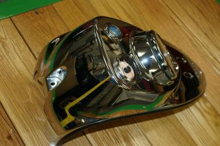 Indian Motorcycle Chief Vintage Console Tank Chrome With Speedometer,  Gas Gauge 2