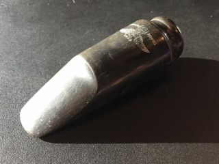 EARLY VINTAGE C Melody TENOR SAXOPHONE MOUTHPIECE HARD RUBBER,  Large Chamber 5
