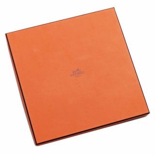 Hermes Bolduc Scarf Stole Orange Ribbon Silk 100 Carre 90 Auth Rare 7