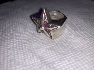 Chrome Hearts RUBY/SILVER star ring VERY RARE 3