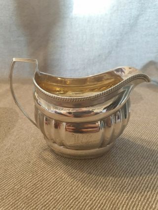 Solid Silver George Iii Oval Cream Jug.  London 1805 153g