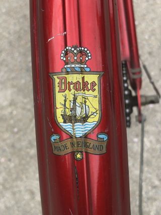 Vintage Raleigh “Drake” 3 - speed Men’s Bicycle,  Made In England 6