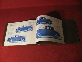 1932 Ford Sales Brochure Booklet Book Old Binder Contents? Vintage 10