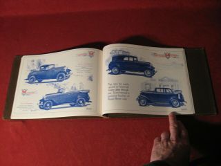 1932 Ford Sales Brochure Booklet Book Old Binder Contents? Vintage 11