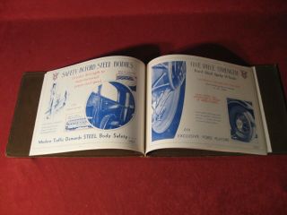 1932 Ford Sales Brochure Booklet Book Old Binder Contents? Vintage 7