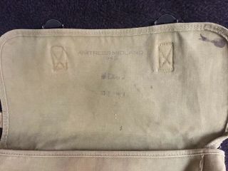 1943 RUBBERIZED MUSETTE BAG AIRBORNE PARATROOP WWII WW2 US ARMY STRAP 5