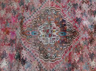 X Large Handmade Handknotted Afghan WOOL Rug Shindand Adraskand Herati Hand dyed 4