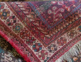 X Large Handmade Handknotted Afghan WOOL Rug Shindand Adraskand Herati Hand dyed 7