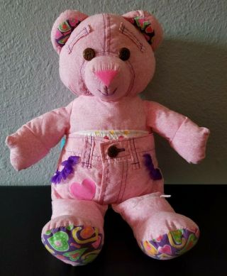 Doodle Bear Plush Soft Toy Doll Teddy Pink Tyco Vintage 1994 1990s Rare Htf Vtg