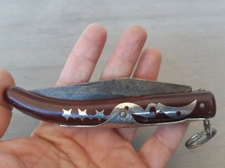 Rare Vintage Made In Germany Okapi Star & Moon Folding Pocket Knife