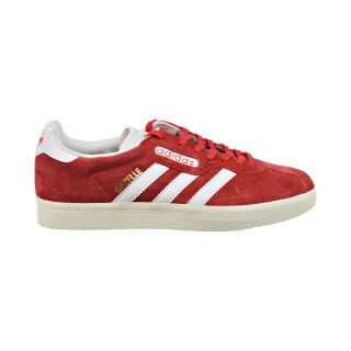 Adidas Gazelle Mens Shoes Red/vintage White/gold Metallic Bb5242