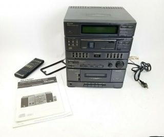 Vintage Sharp Portable DC Cassette Stereo System GX - CD500 (GY) - 2