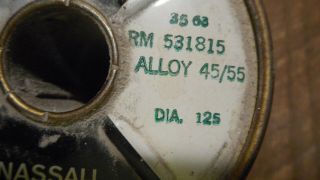 L4557 - Vintage 4 lbs 7 oz Nassau Solid Wire Solder 45/55 2