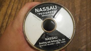 L4557 - Vintage 4 lbs 7 oz Nassau Solid Wire Solder 45/55 5