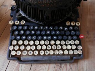 Vintage typewriter Columbia bar lock no14 for restoration rare with case lid 2