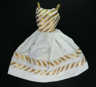 Vintage Barbie - Country Club Dance 1627 Gold & White Evening Dress
