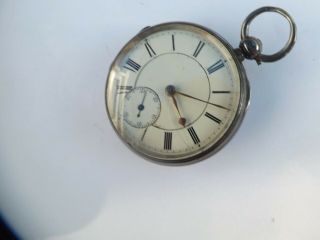 An Antique Silver Cased Open Face Pocket Watch