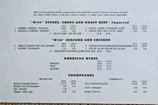 Vintage Stan Musials & Biggies St.  Louis MO 2 Pc.  Restaurant Menu HTF 7