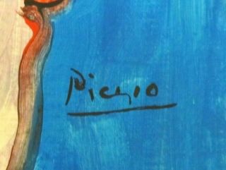 Vintage abstract oil on canvas Pablo Picasso Modern art 20th century 3