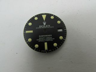 VINTAGE ROLEX 5512 Submariner Matte Black Refinished Dial 3