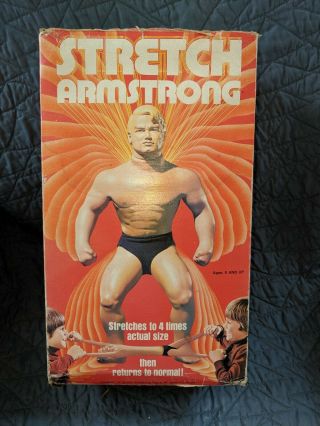 Vintage 1976 Kenner Stretch Armstrong Box,  Inserts,  2 Heads,