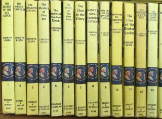 Vg Hardcover Vintage Yellow Matte Complete Set 56 Nancy Drew Carolyn Keene