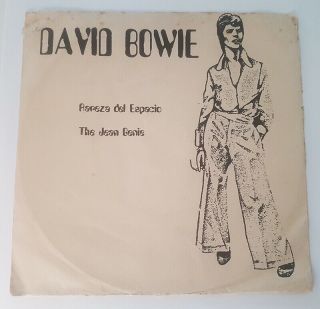 David Bowie Space Oddity / The Jean Genie 7 " Ps Rare Peeruvian Glam