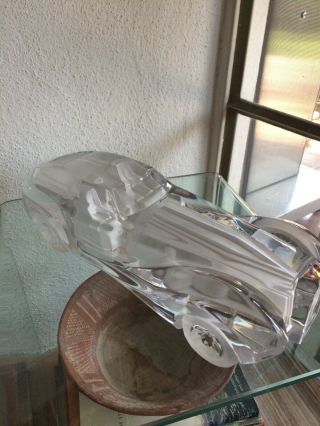 DAUM France CRYSTAL Vintage Signed RIVIERA Coupe Car Collectable 3